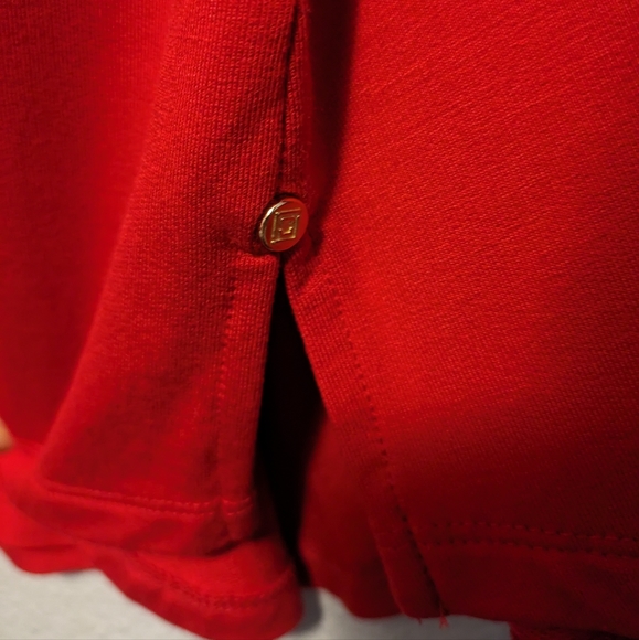 Liz Claiborne Crew Neck French Terry Jersey Long Sleeve Top - Picture 3 of 7